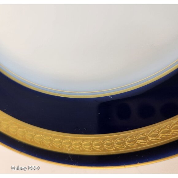 Rosenthal Germany Classic Gold Cobalt Blue Porcelain Salad Plate 8" Fine China - Picture 4 of 7